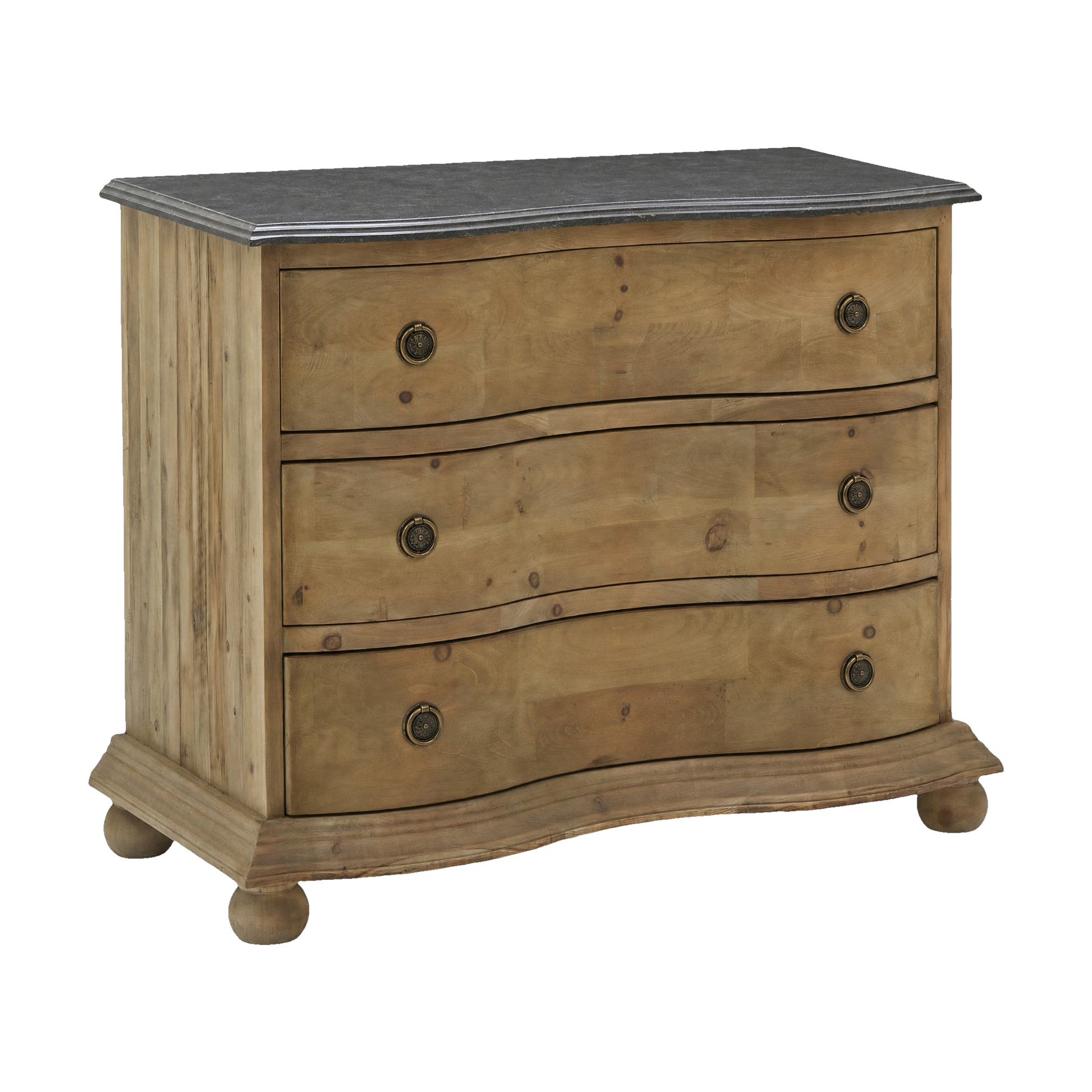 3 Drawer Chest with Blue Stone Top