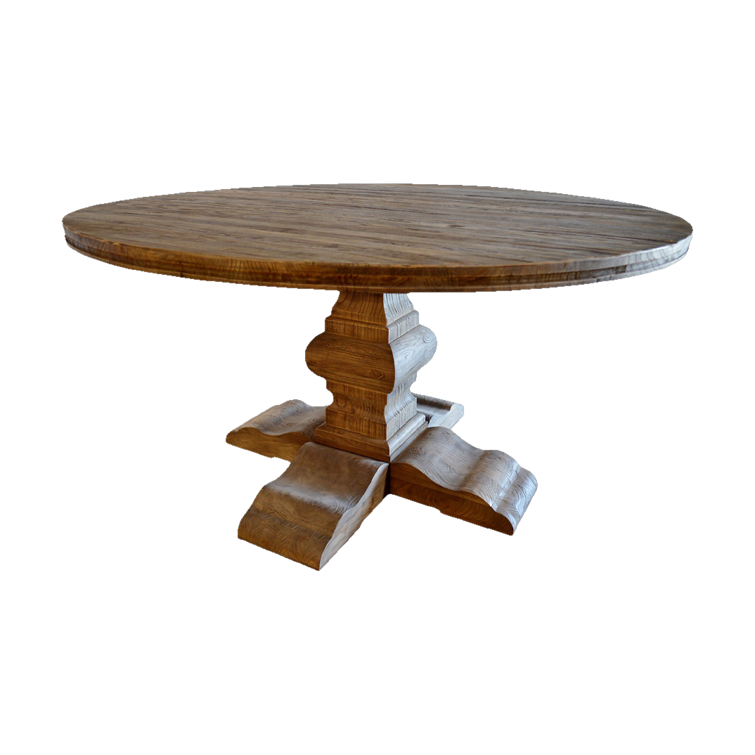 60" Round Dining Table in Elm