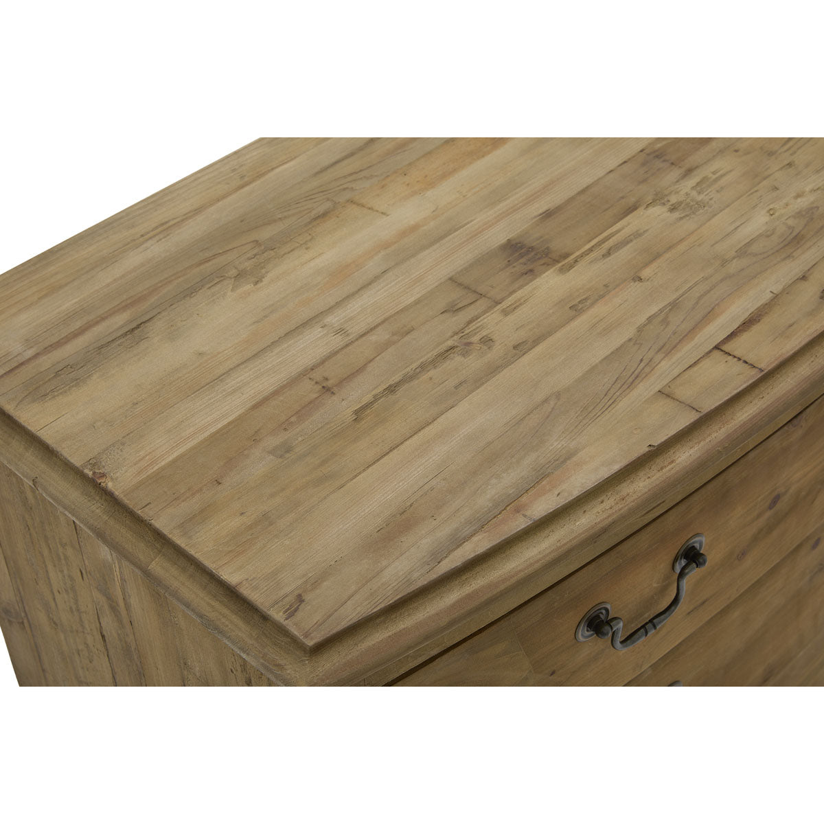 Pine 4 Drawer Bowfront with Natural Wax Seal