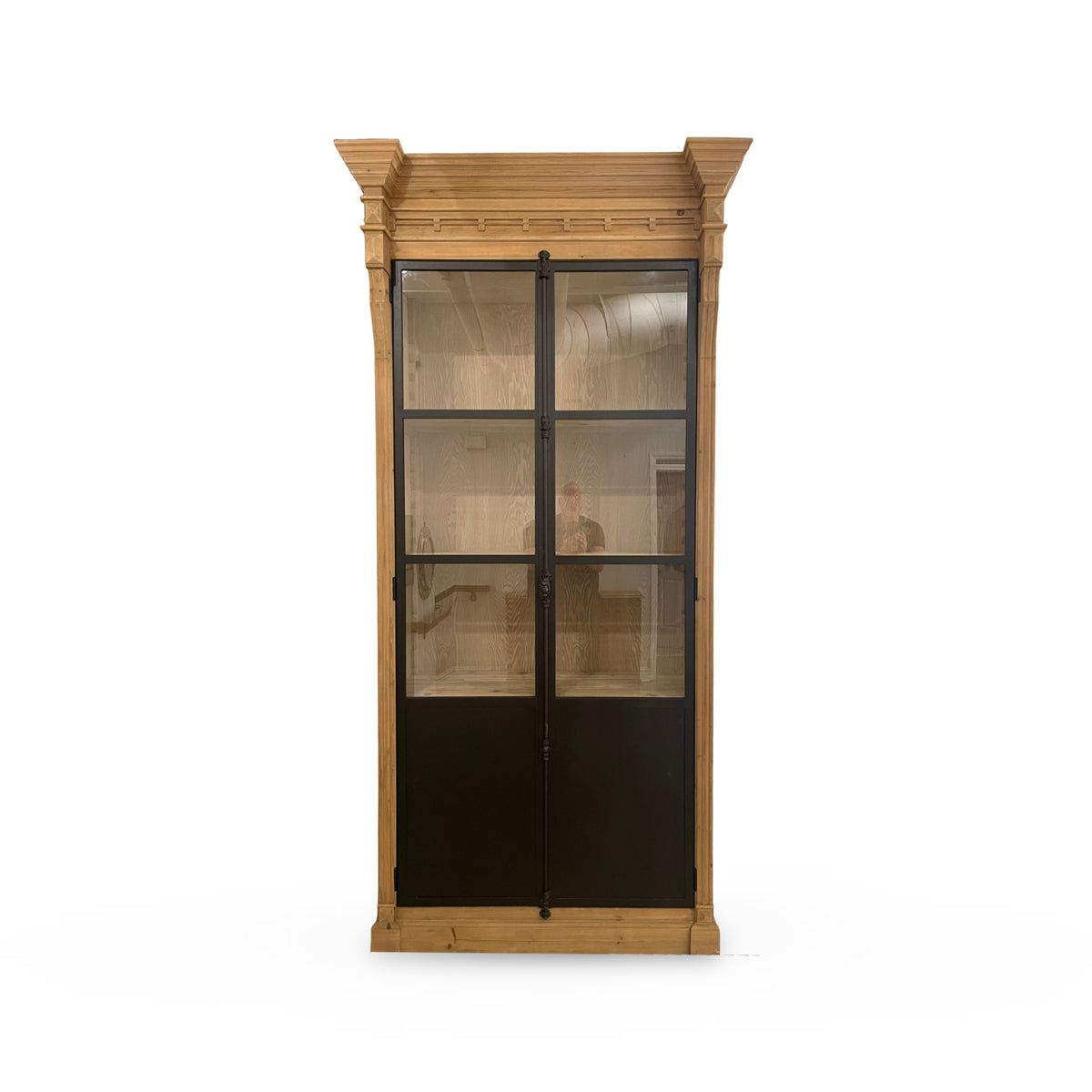 Biedermeier Bookcase in Reclaimed Pine