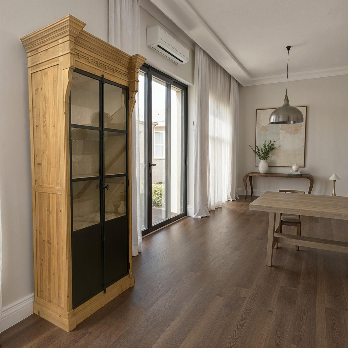 Biedermeier Bookcase in Reclaimed Pine