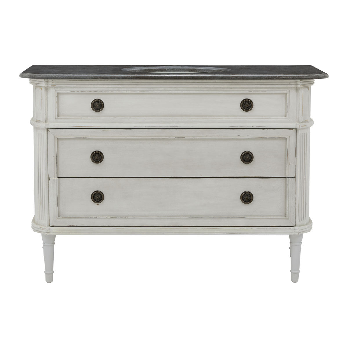 Single Vanity Chest in Antique White