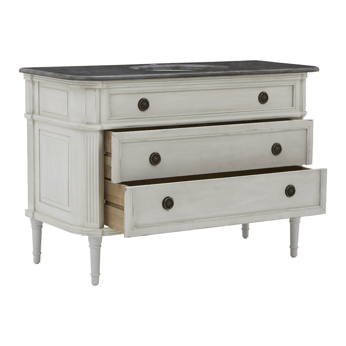 Single Vanity Chest in Antique White