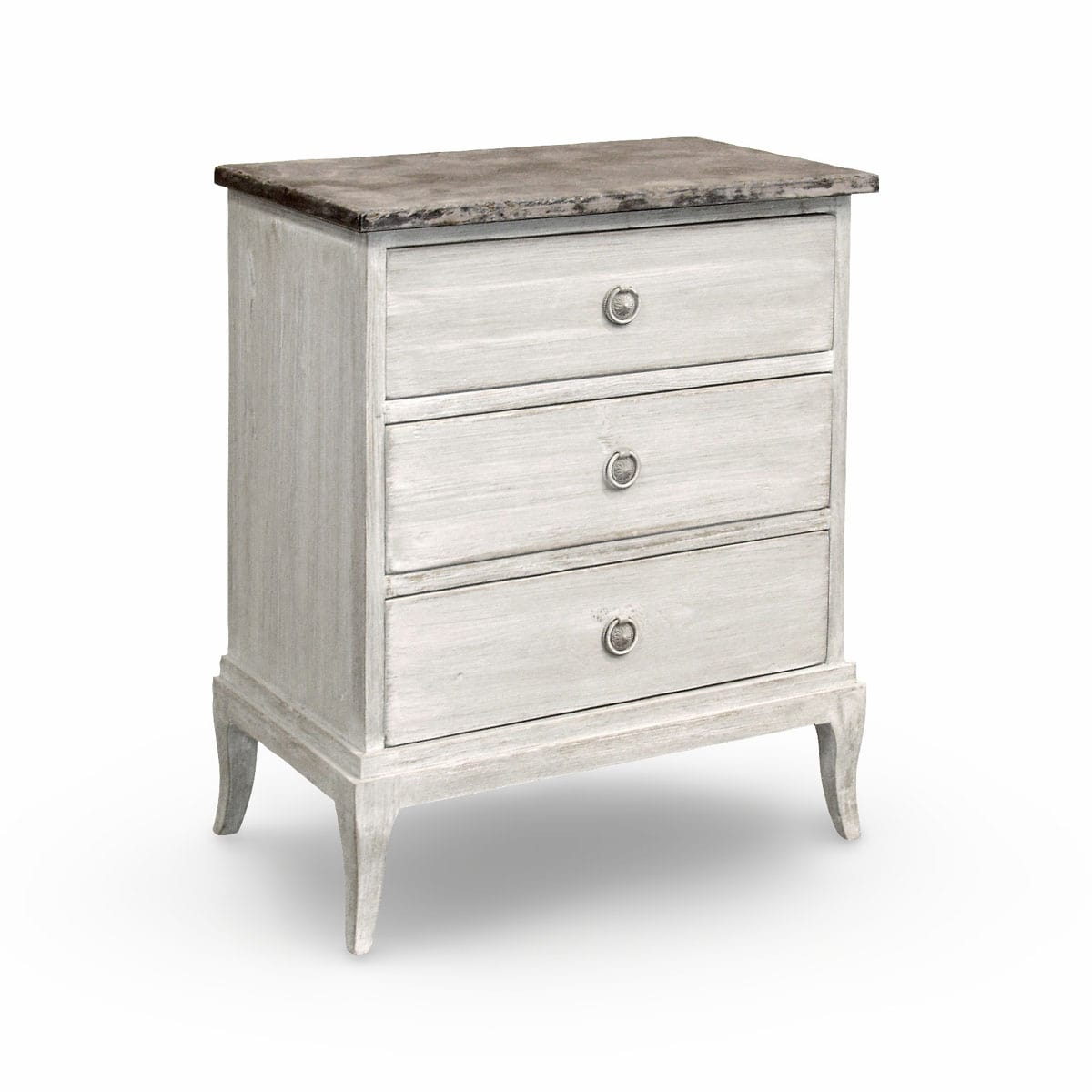 Chest in Greyish-White with Stone Top