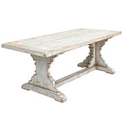 Dining Table in Distressed Light Blue