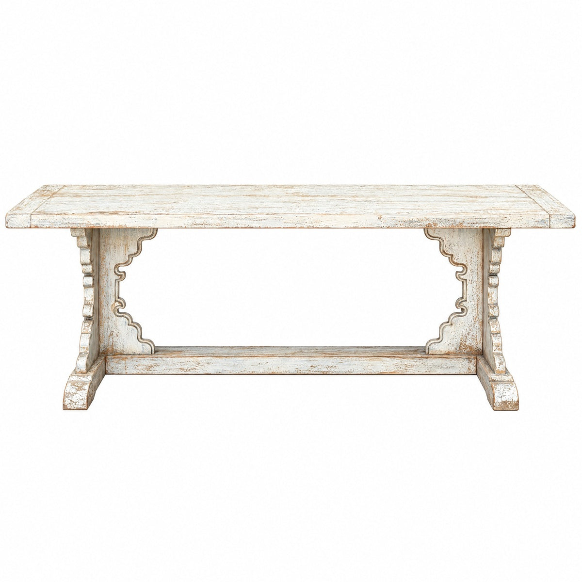 Dining Table in Distressed Light Blue