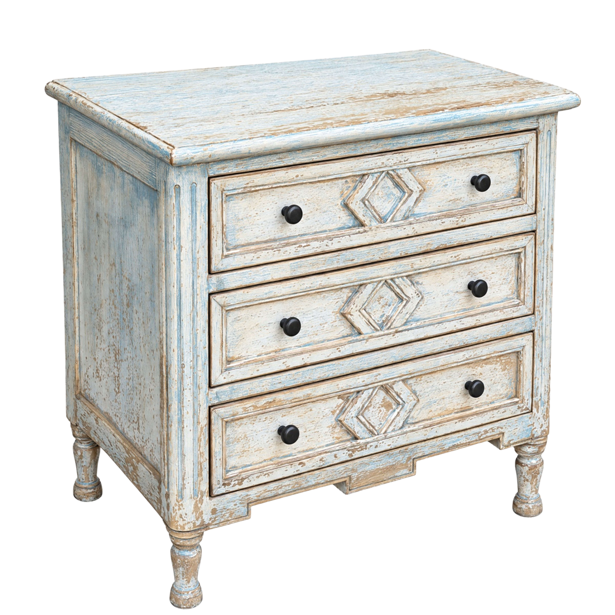 Chest in Distressed Light Blue