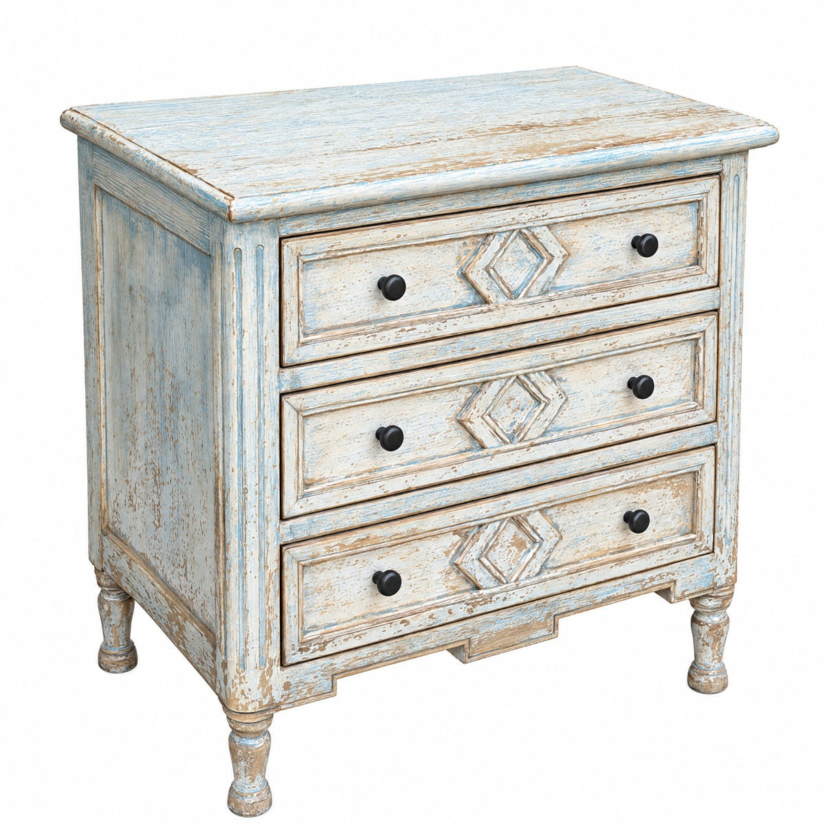 Chest in Distressed Light Blue