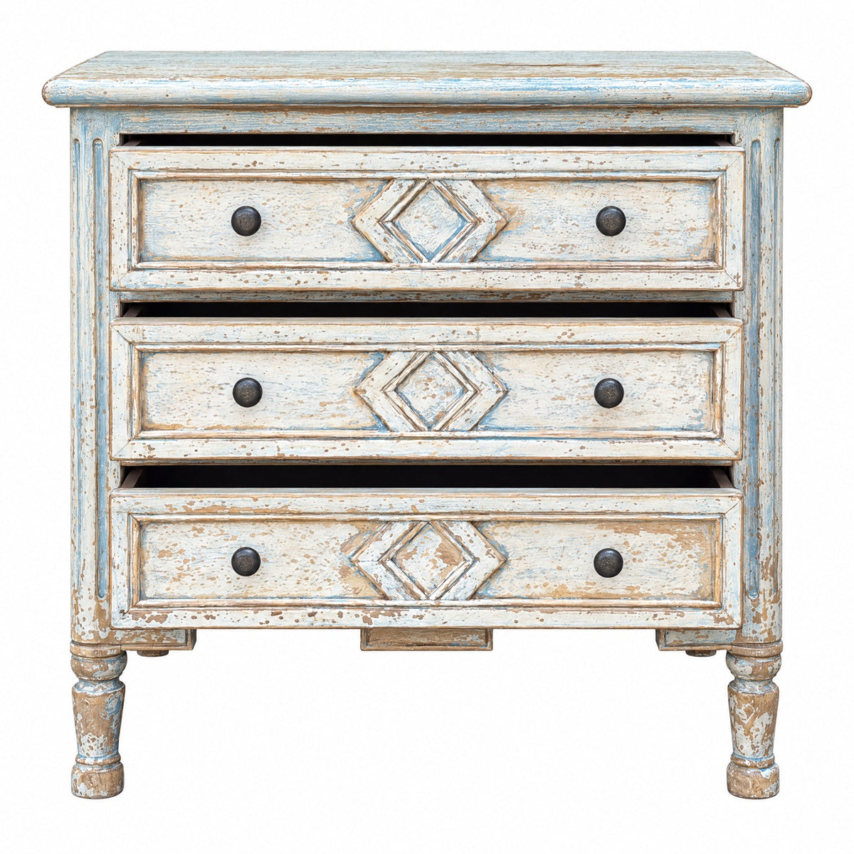 Chest in Distressed Light Blue