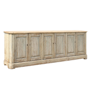 Six Door Sideboard in Distressed Blue