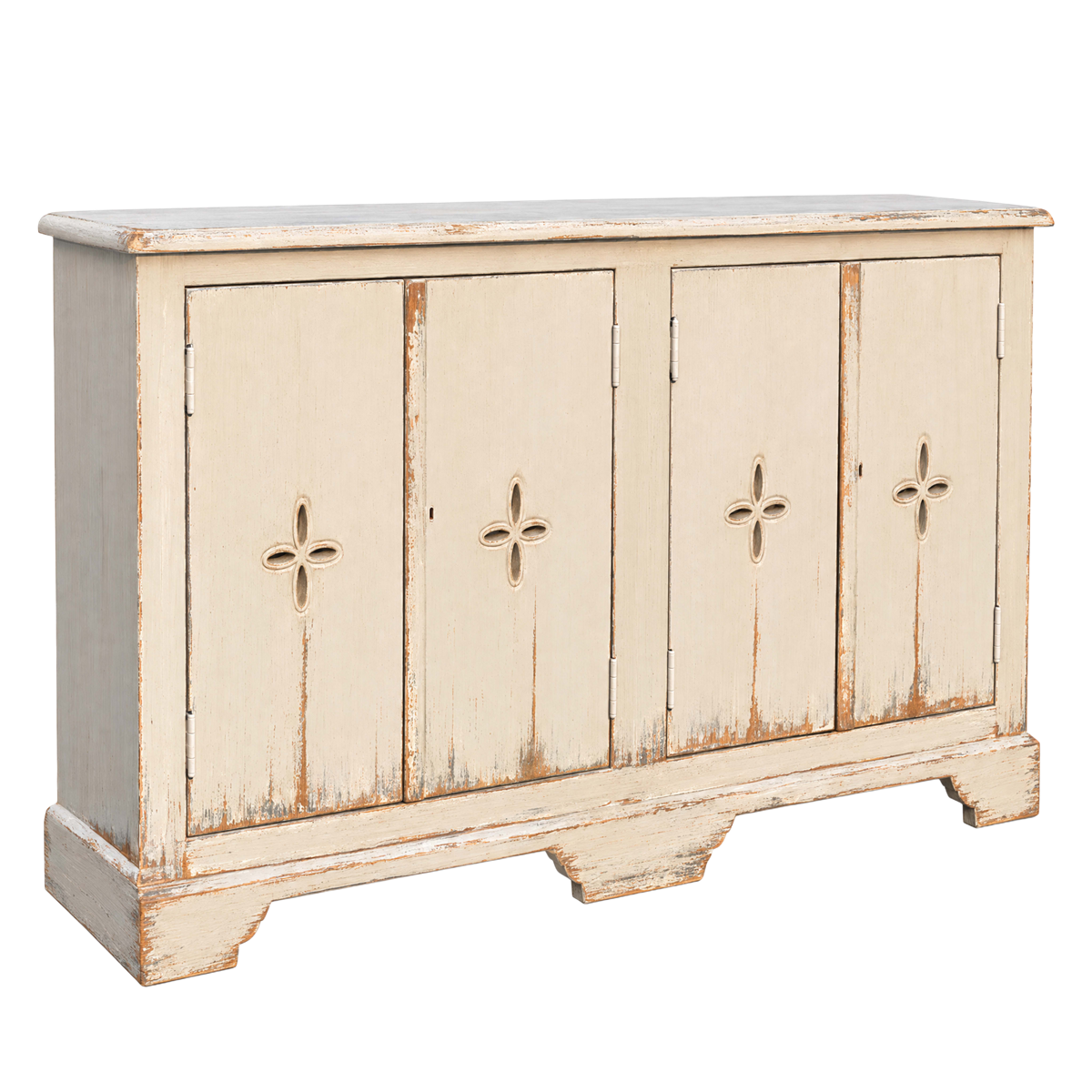 Sideboard with Cross Cut-Outs