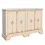 Sideboard with Cross Cut-Outs