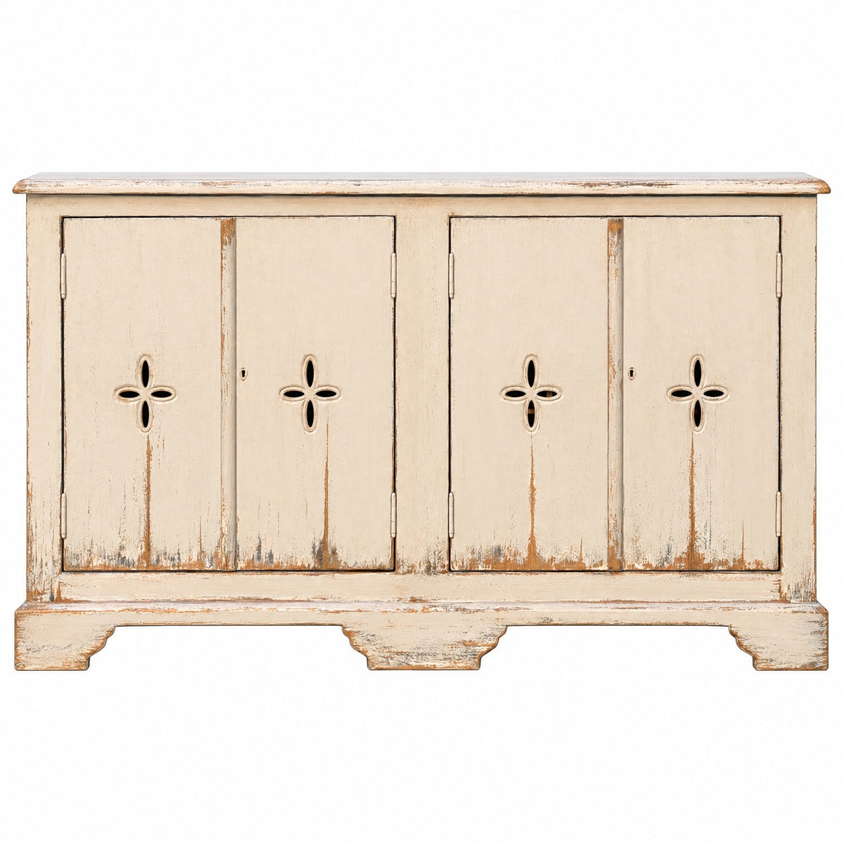 Sideboard with Cross Cut-Outs