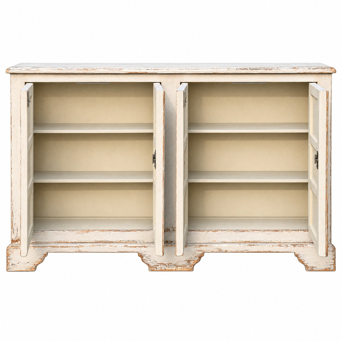 Sideboard with Cross Cut-Outs
