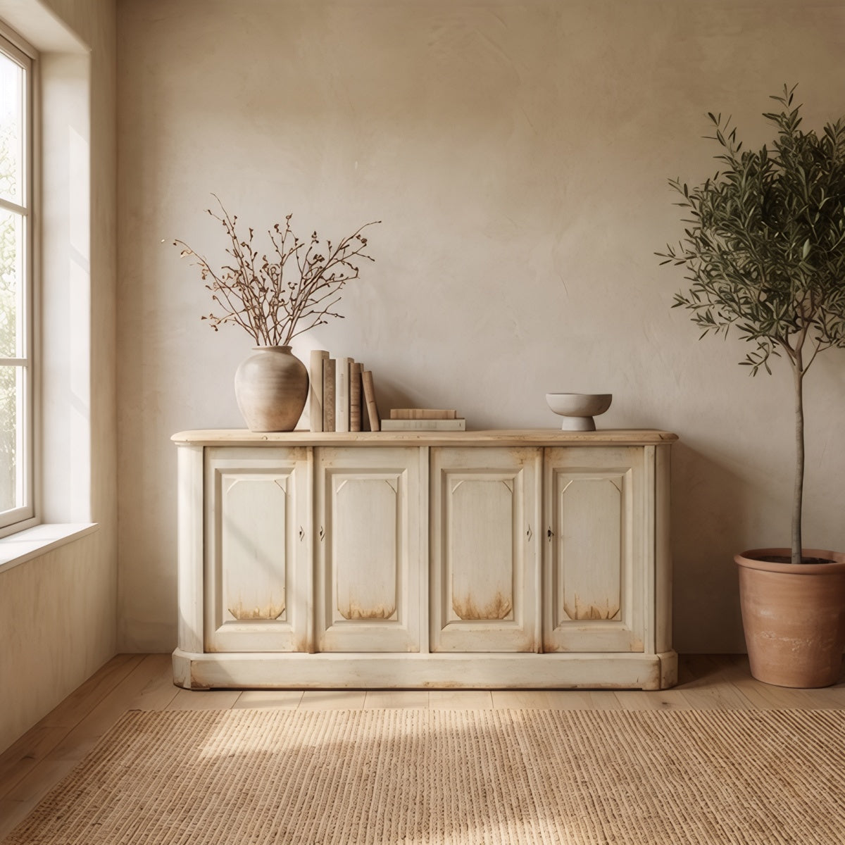 Sideboard w/ 4 Panel Doors