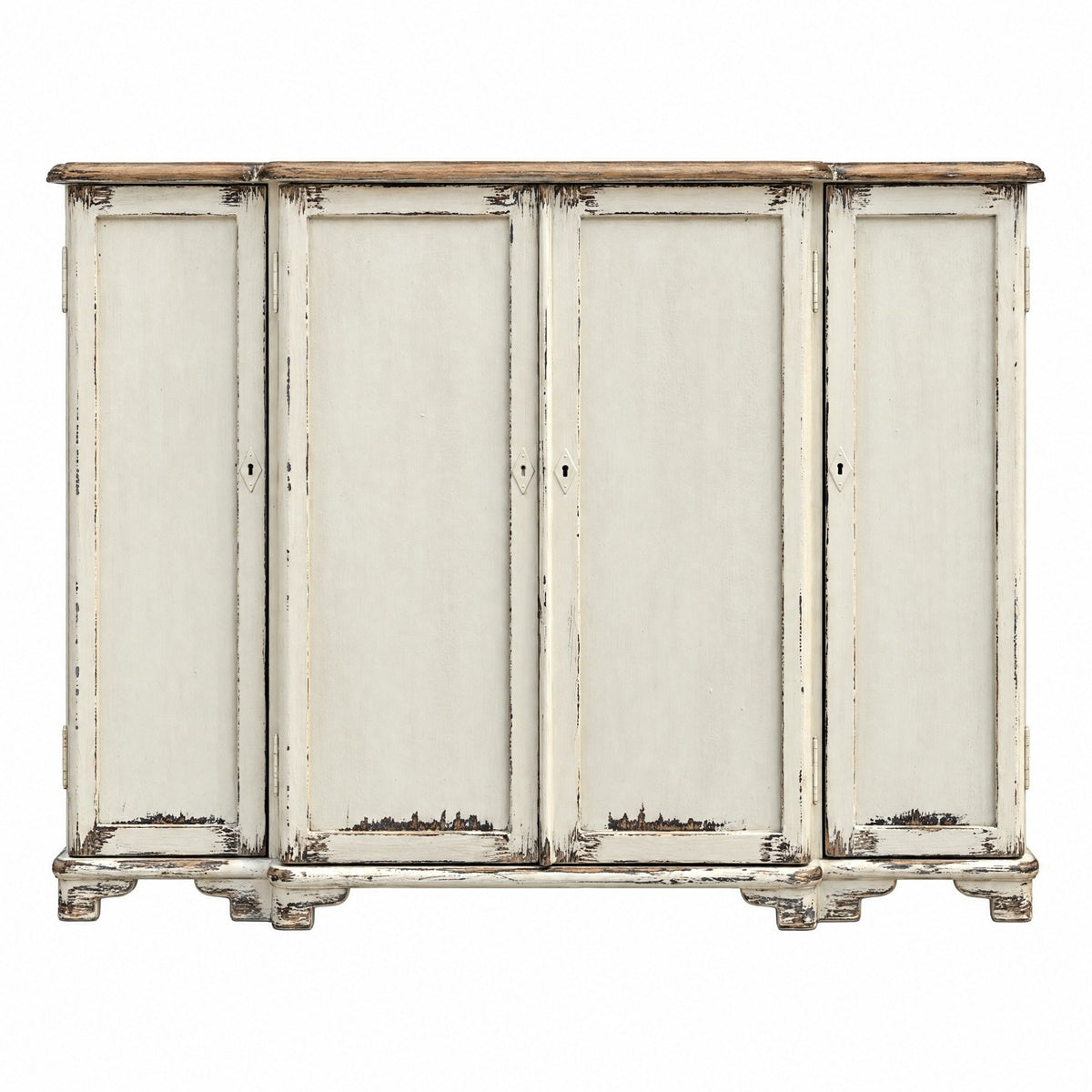Four Door Server in Antique White