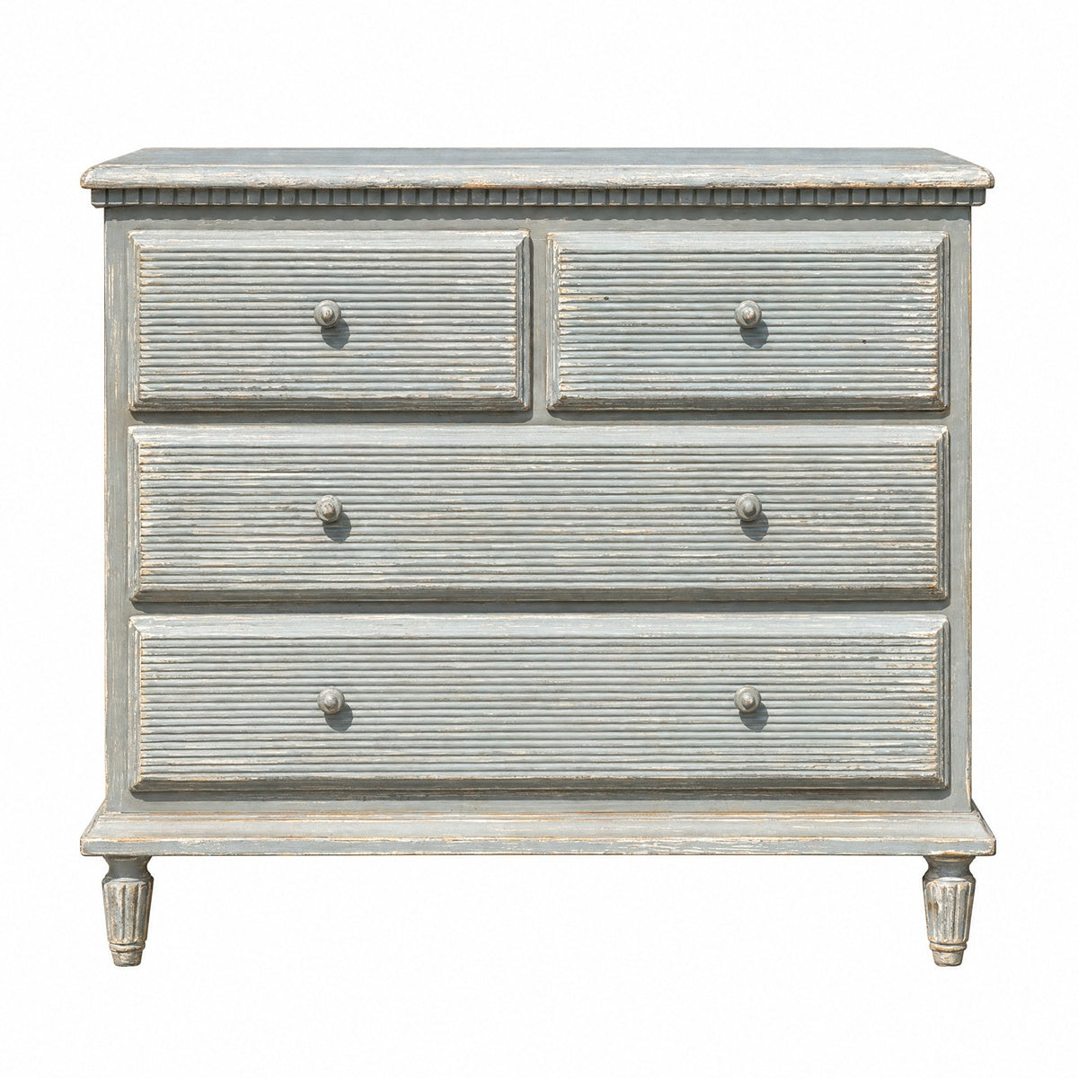 Two Over Two Chest in Distressed Blue