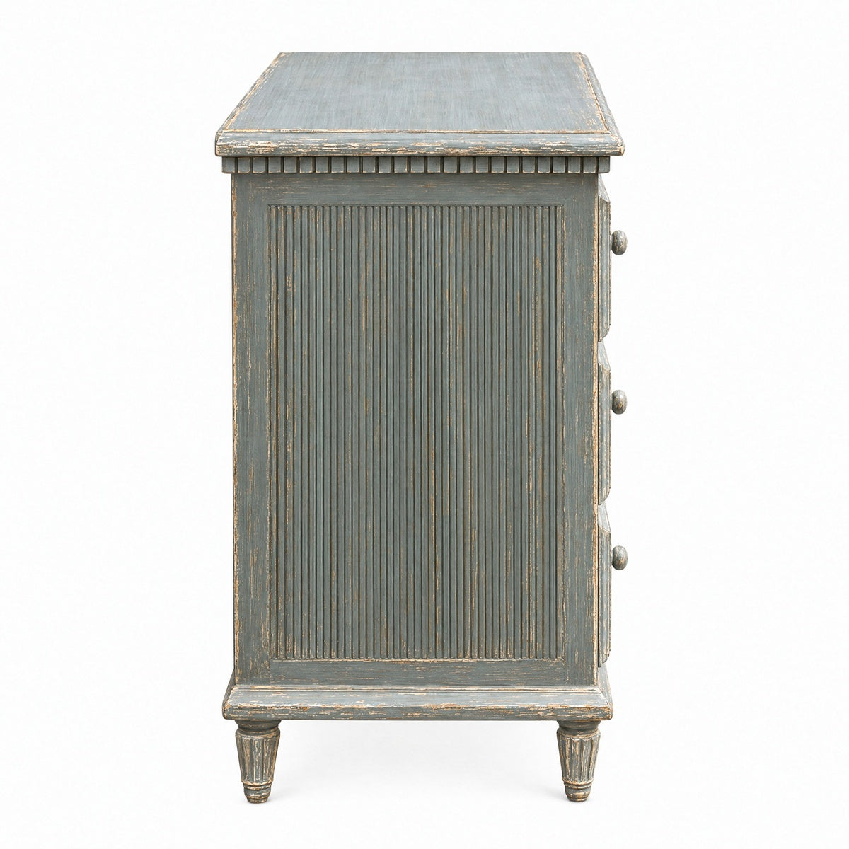 Two Over Two Chest in Distressed Blue