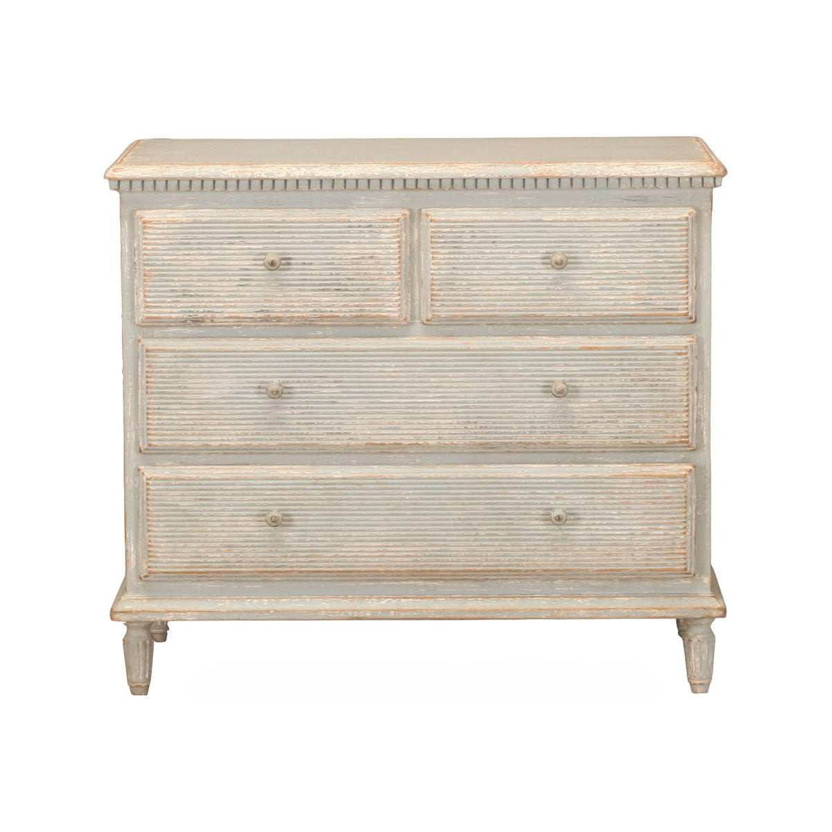 Two Over Two Chest in Distressed Blue