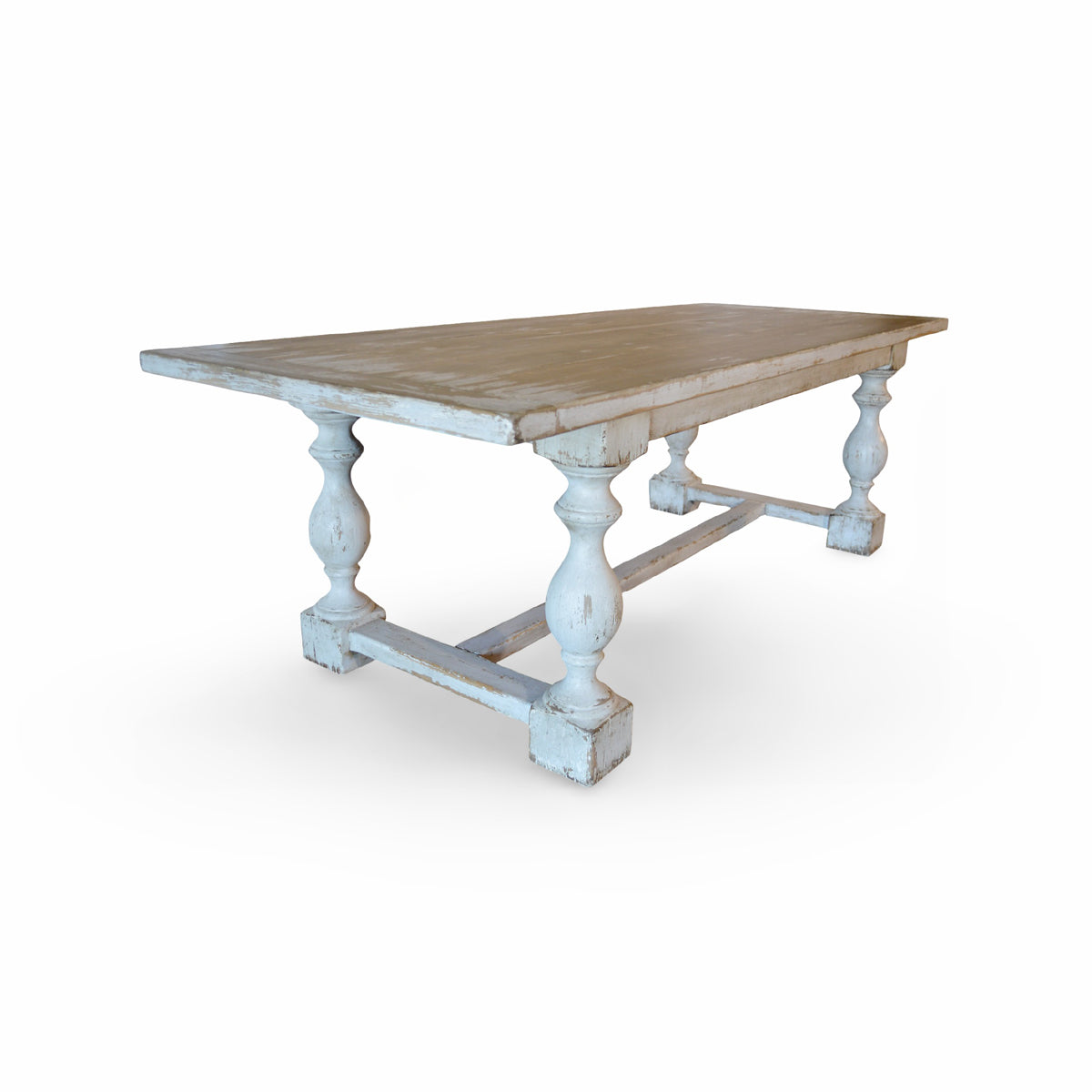 Dining Table in Distressed Antique White