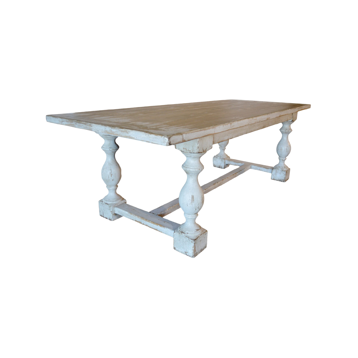 Dining Table in Distressed Antique White