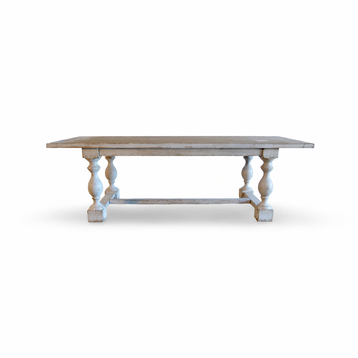 Dining Table in Distressed Antique White