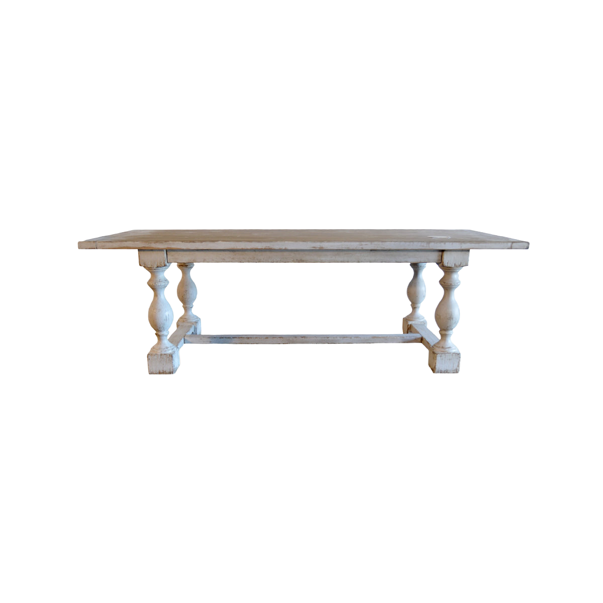 Dining Table in Distressed Antique White