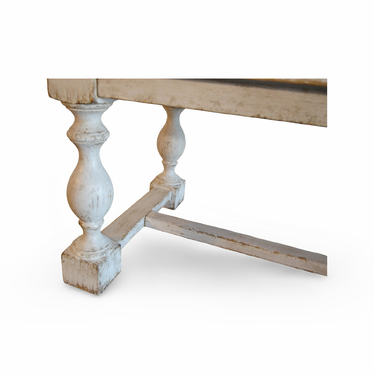 Dining Table in Distressed Antique White