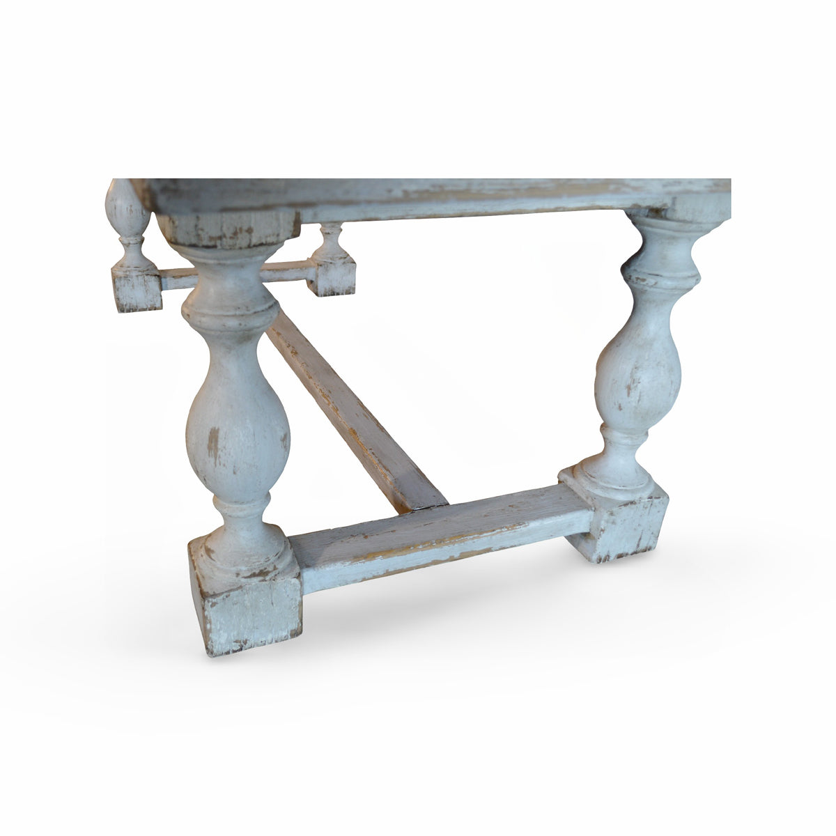 Dining Table in Distressed Antique White