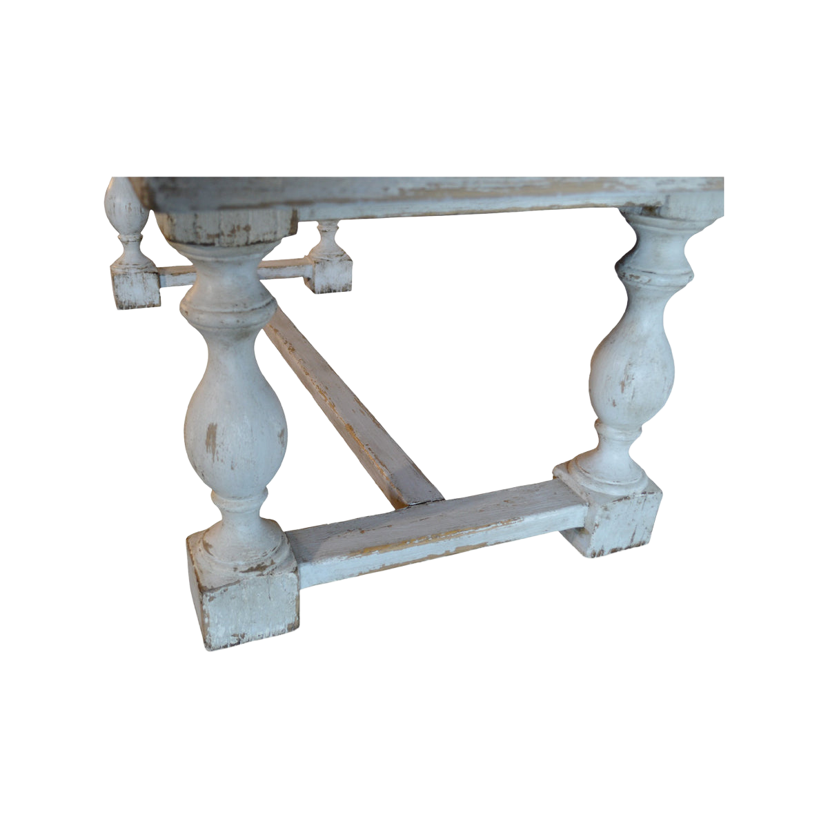 Dining Table in Distressed Antique White