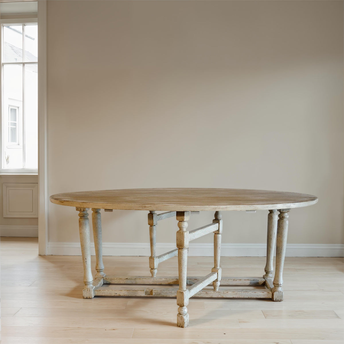 French Country Dining Table in Antique Grey