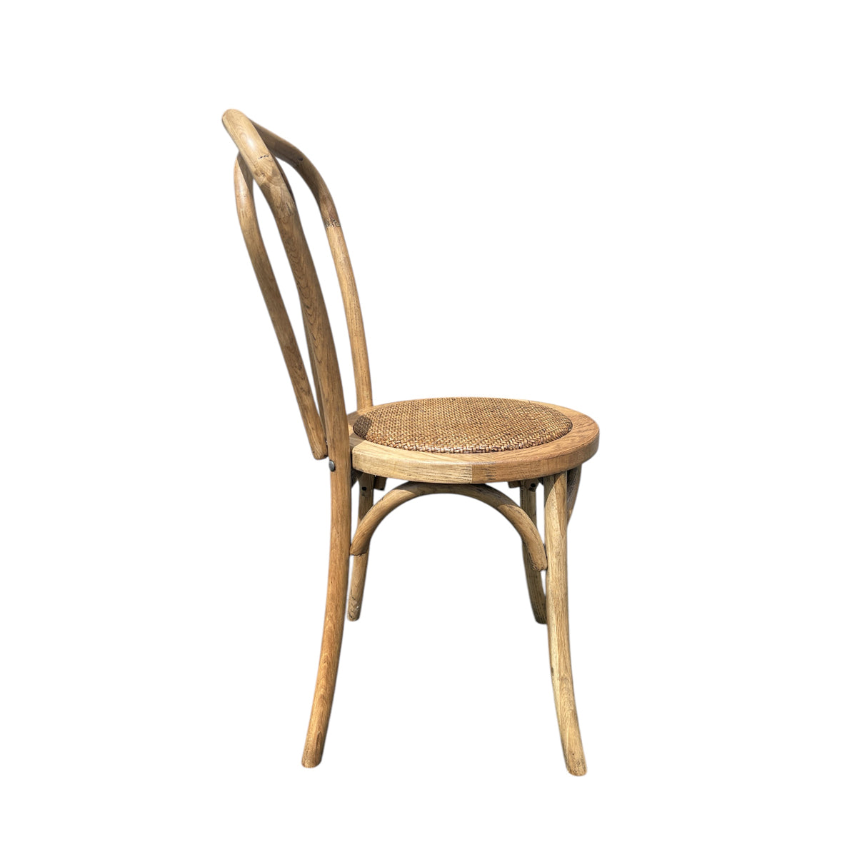 Bistro Chair with Woven Seat in Oak