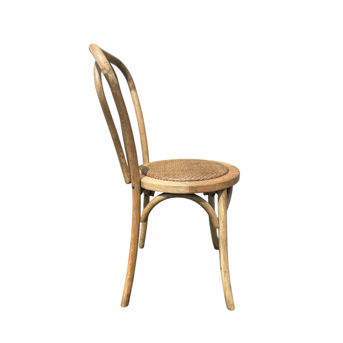 Bistro Chair with Woven Seat in Oak