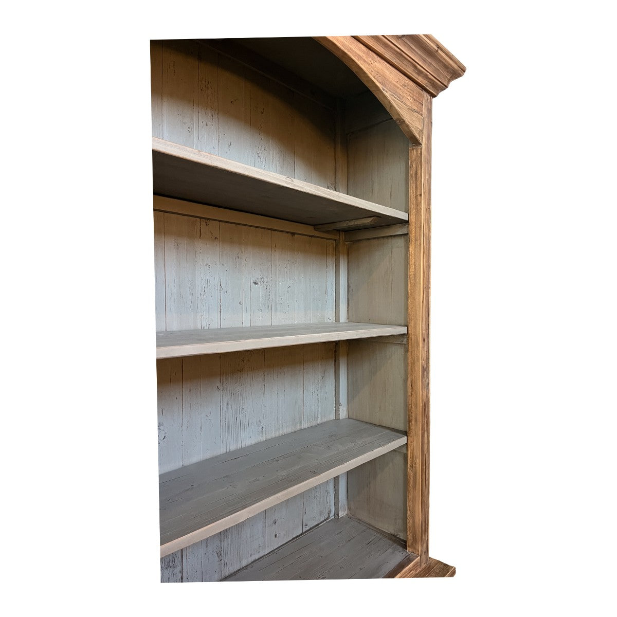 Reclaimed Pine Double Arched Bookcase