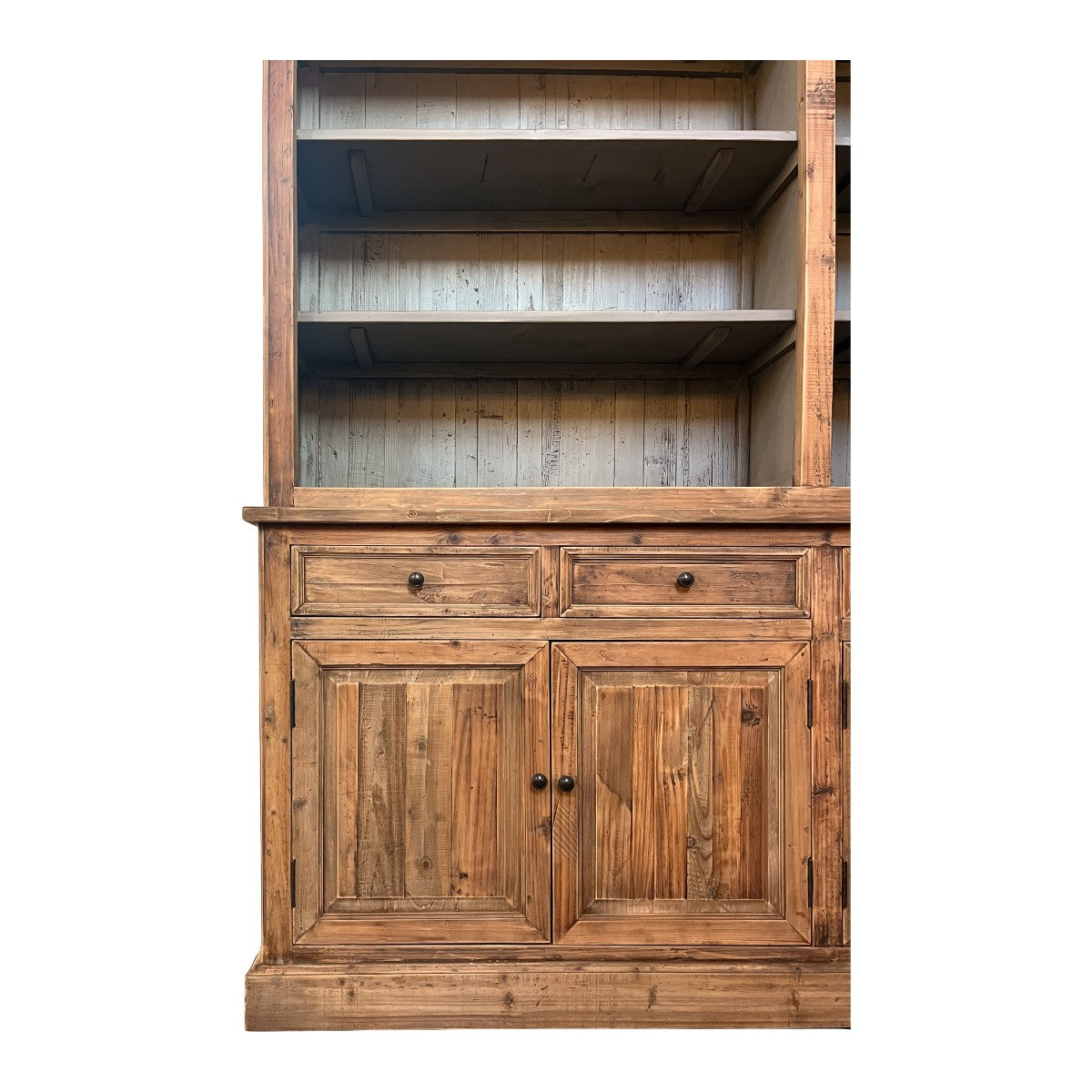 Reclaimed Pine Double Arched Bookcase