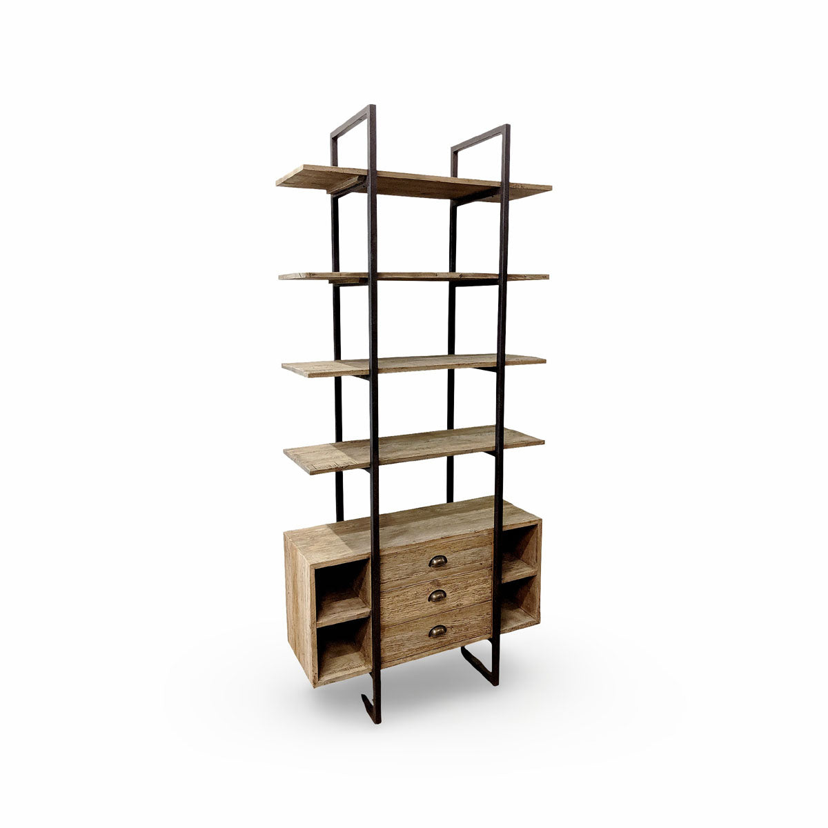 Reclaimed Oak Shelf with Drawers