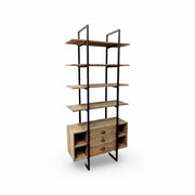 Reclaimed Oak Shelf with Drawers
