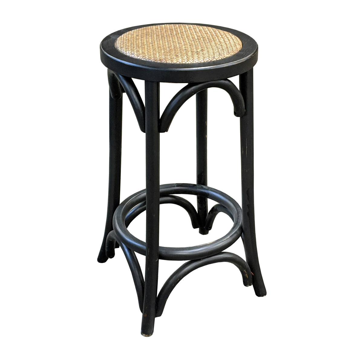 Reclaimed Elm Counter Stool in Black