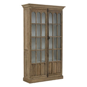 Oak Cabinet with Distressed Shelving