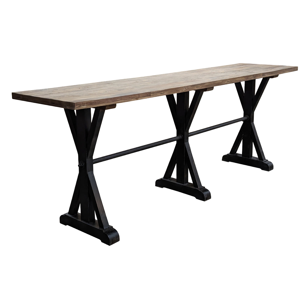 Bar Height Table in Distressed Elm