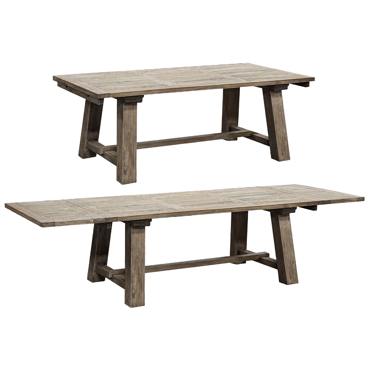 Reclaimed Oak Extending Dining Table