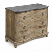Pine Serpentine Chest with Blue Stone Top
