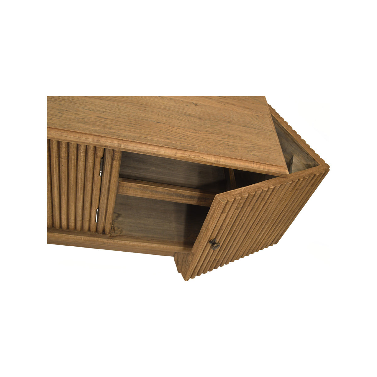 Reclaimed Oak Entertainment Console