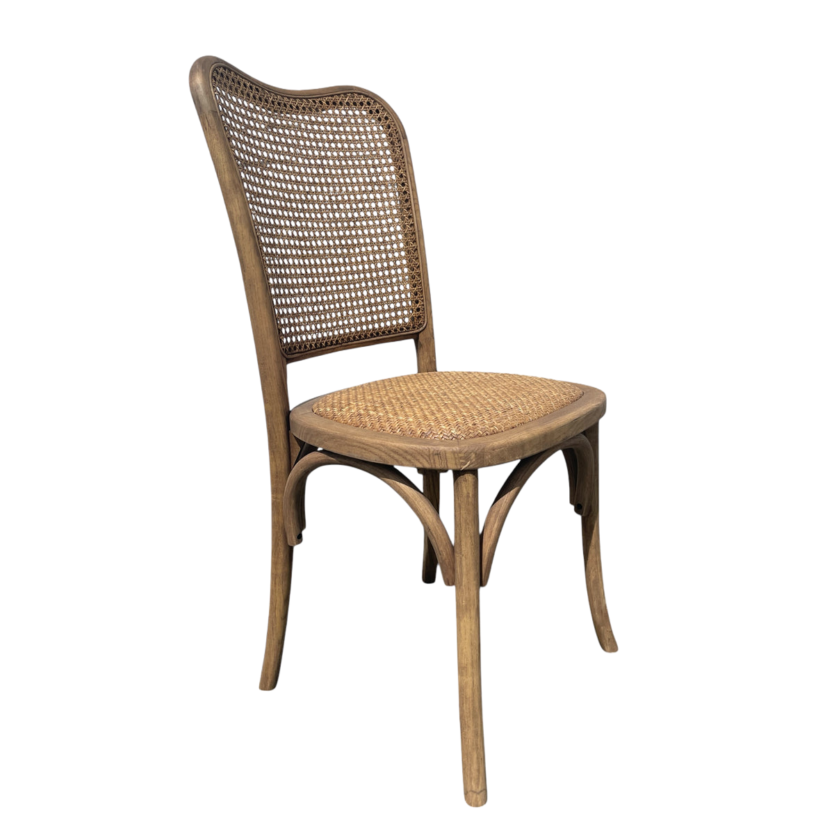 Oak Dining Chair w Cane Back
