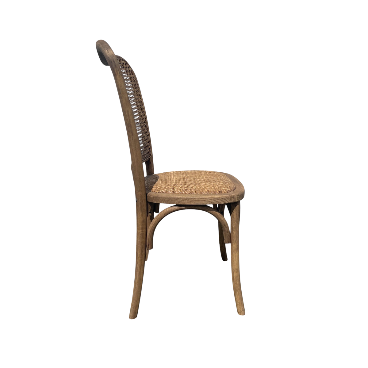 Oak Dining Chair w Cane Back