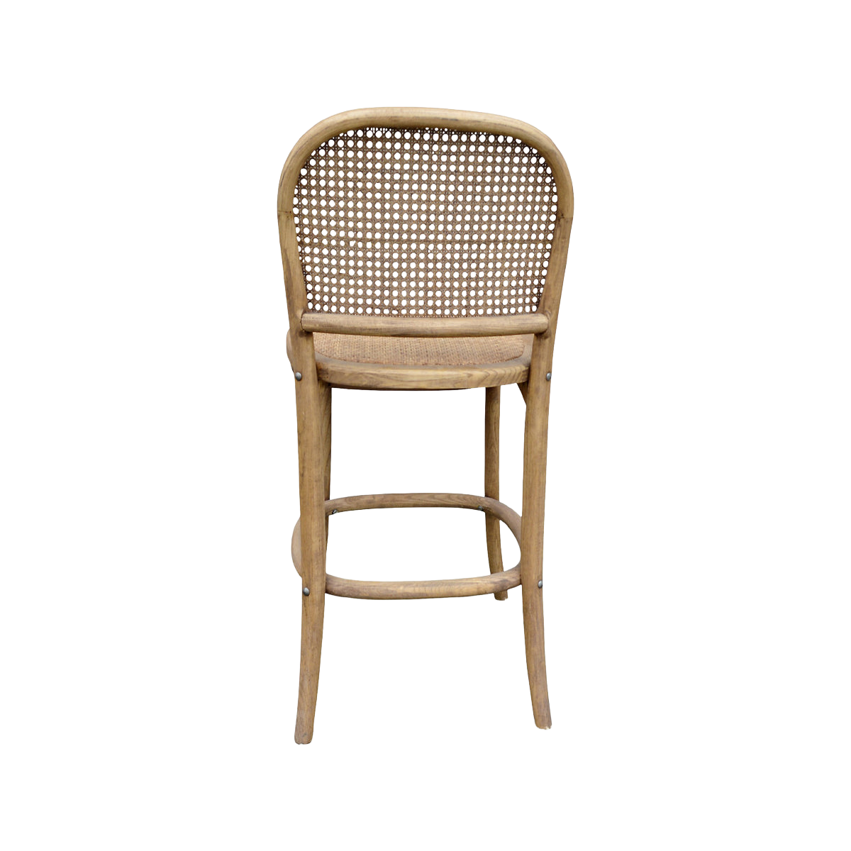Oak Counter Chair w Cane Back