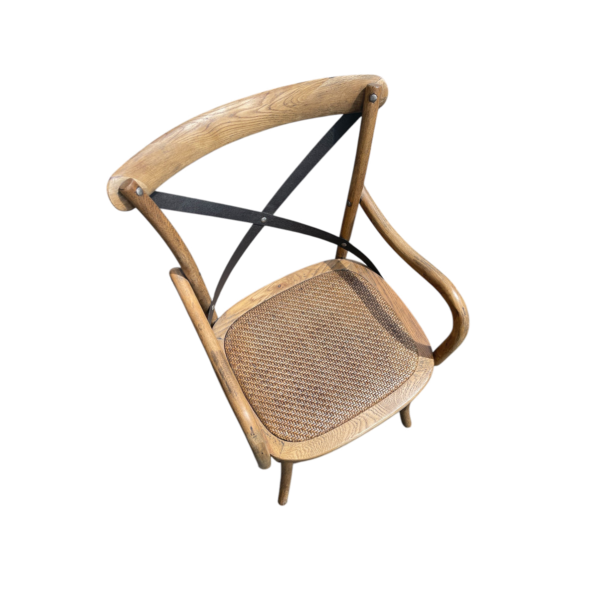 Cross Arm Chair w/ Metal Cross