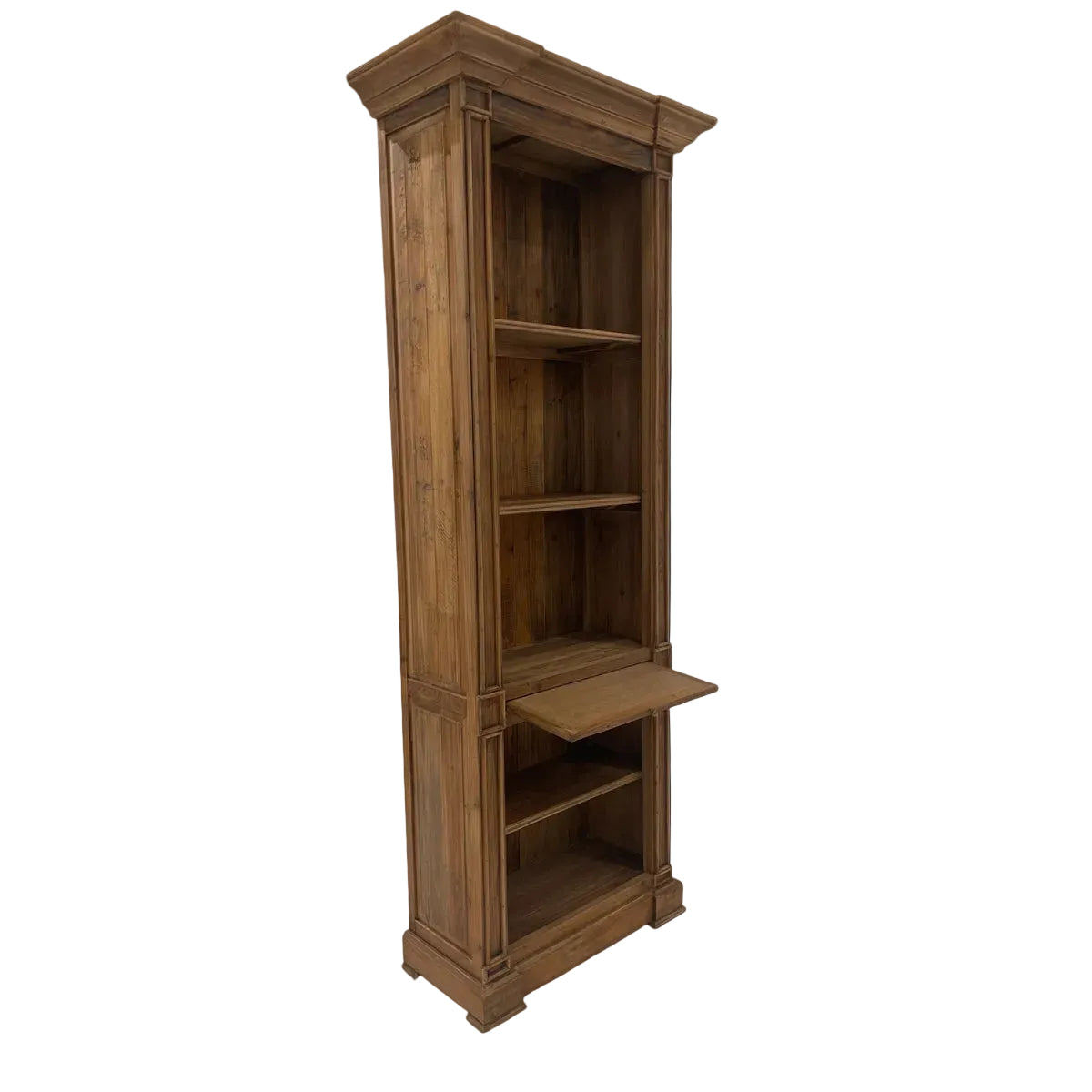 Single Open Bookcase in Old Pine