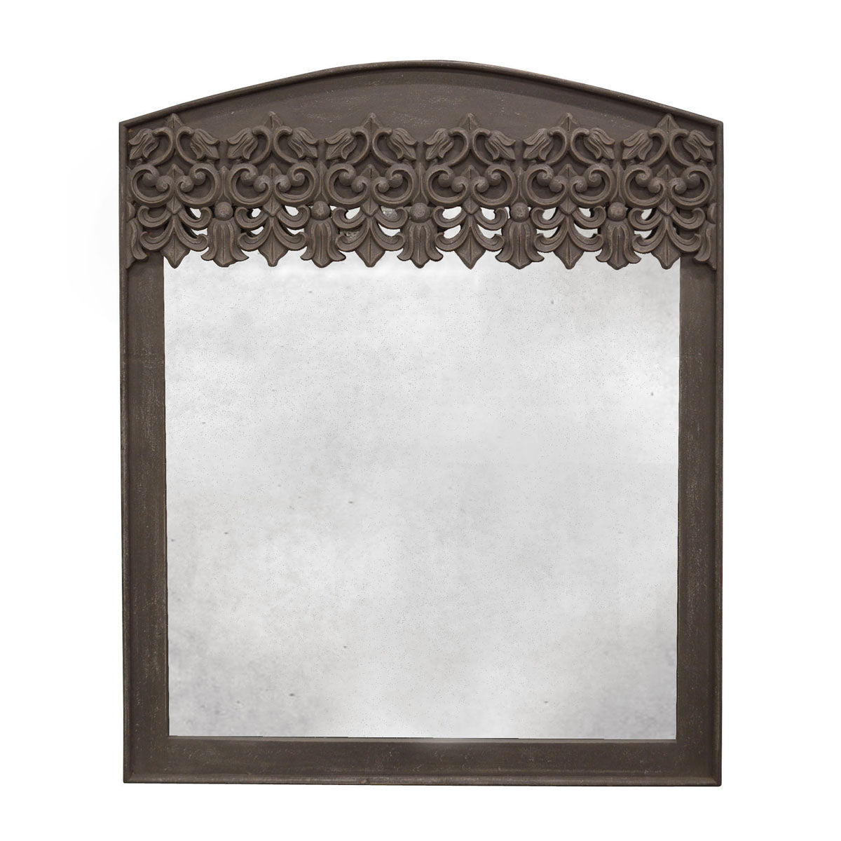 Hampden Hand-Carved Arched Mirror