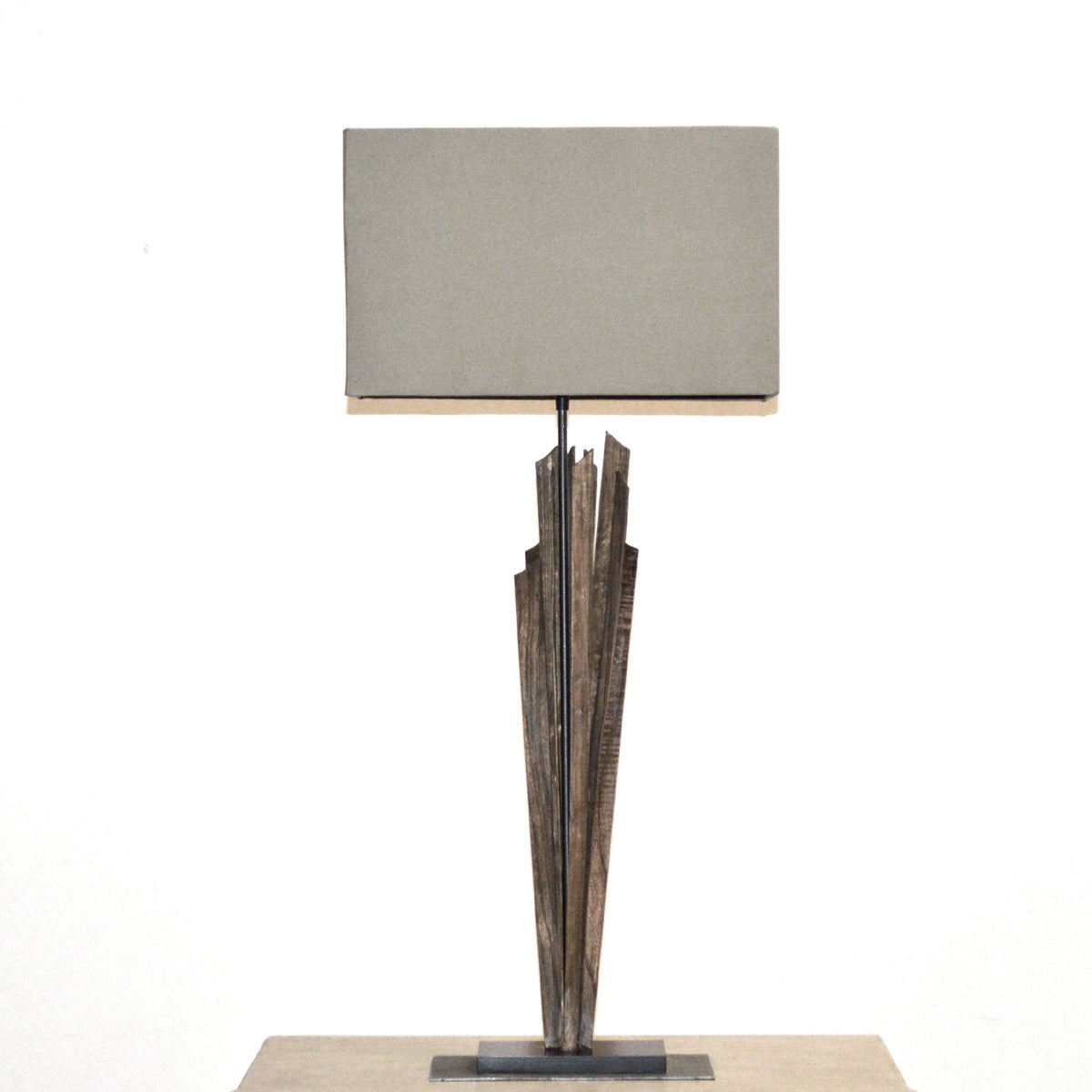 Brindilles table lamp with clustered twig-like vertical body and shade